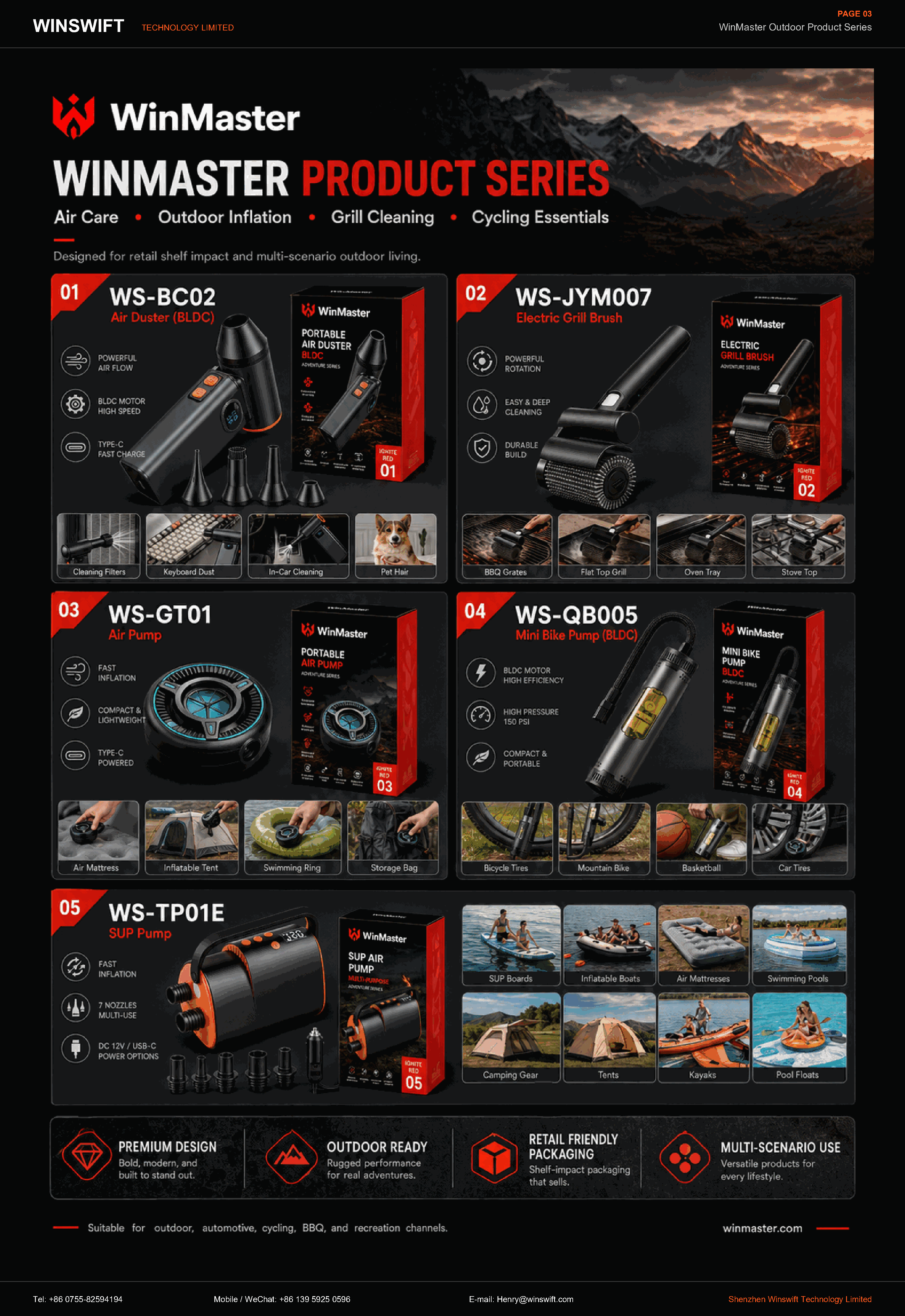 WinMaster Outdoor Product Series poster